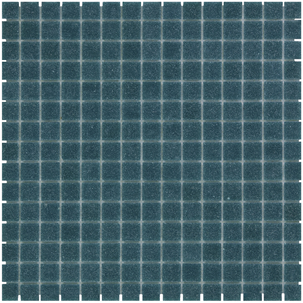 Tegelsample: The Mosaic Factory Amsterdam vierkante glasmozaïek tegels 32x32 blauw/groen