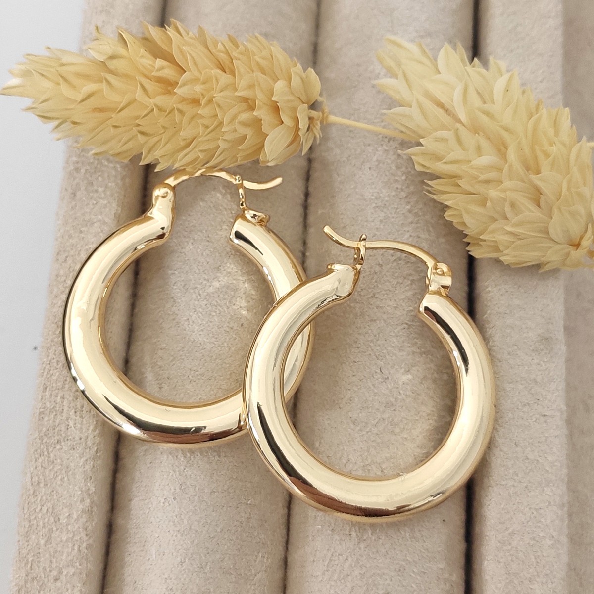 Boucles d'oreilles - Laiton plaqué or