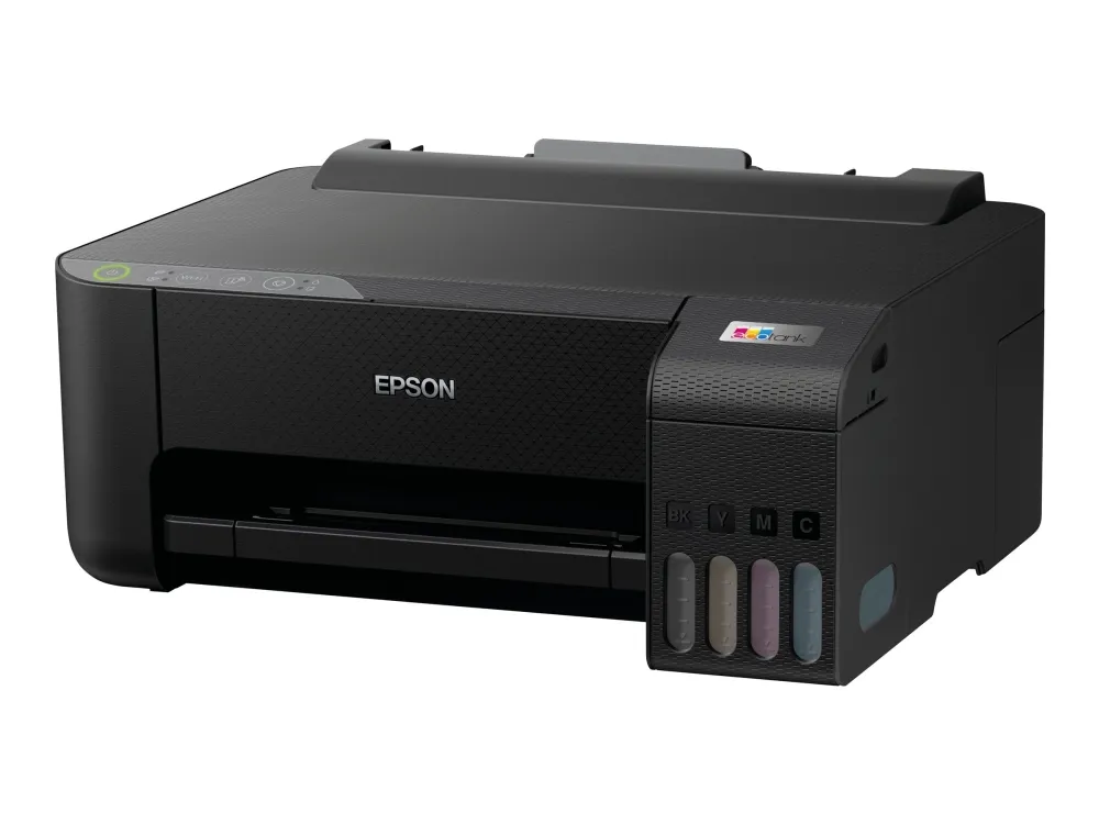 Epson EcoTank L1250 - Printer - farve - blækprinter - kan genopfyldes - A4 - 5760 x 1440 dpi - op til 10 spm (mono) / op til 5 spm (farve) - kapacitet: 100 ark - USB, Wi-Fi - sort