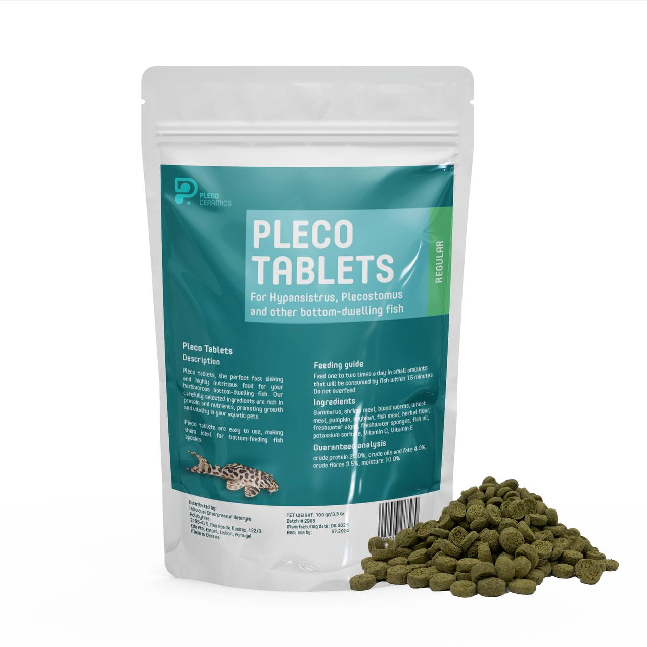 Comprimidos de plecocerâmica