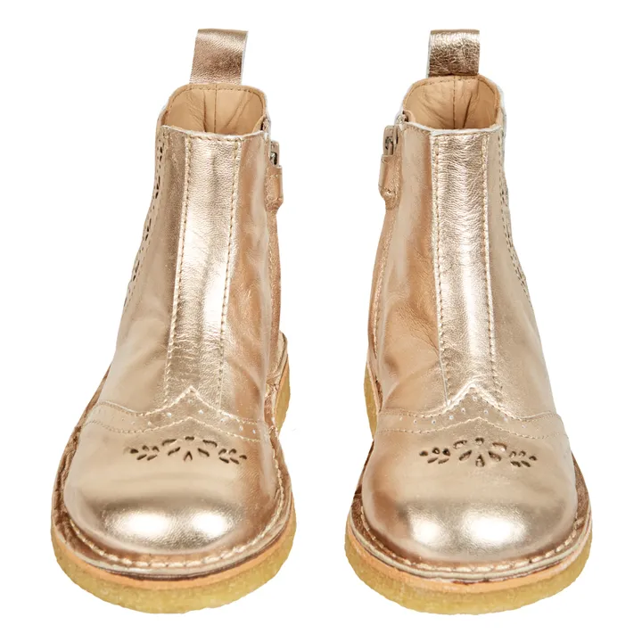 Emile et Ida Boots Cuir Prairie | Doré