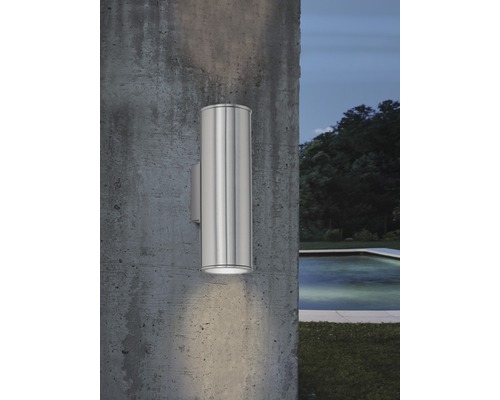 LED buitenwandlamp 2x5W 2x400 lm 2700-6500 KH 20 cm roestvrij staal