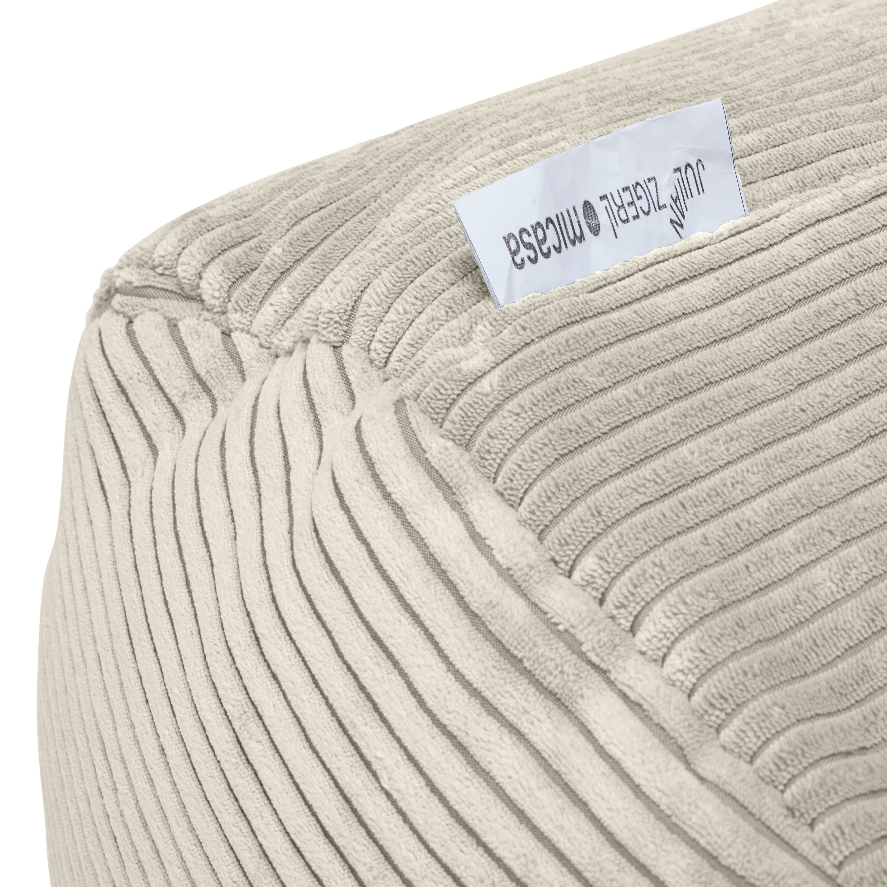 SE-Zigerli Smile Sitzsack, natur - Natur / B: 148.0 cm x T: 48.0 cm x H: 44.0 cm
