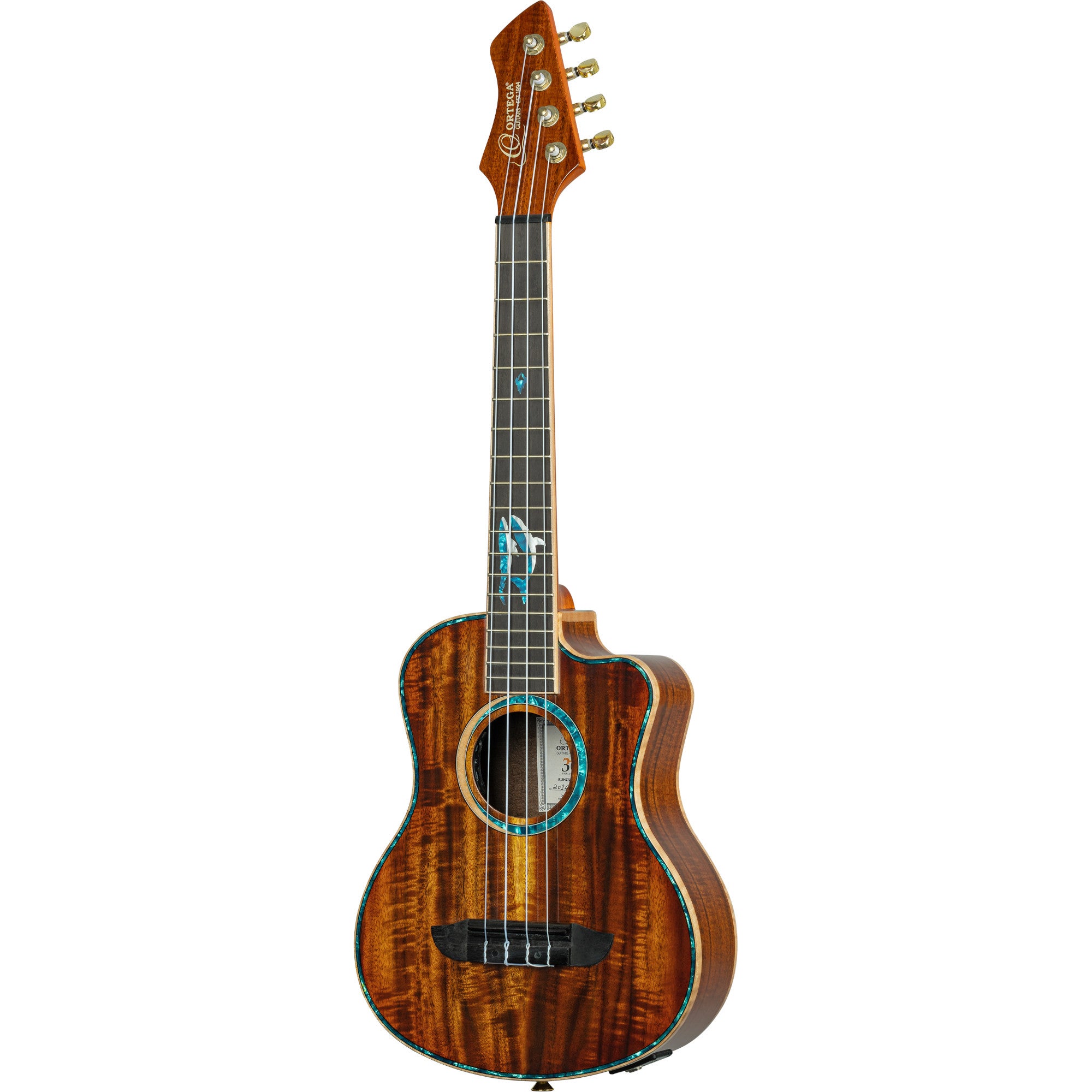 Ortega 30th Anniversary Series RUHZ30TH-BW E/A tenor ukelele met gigbag