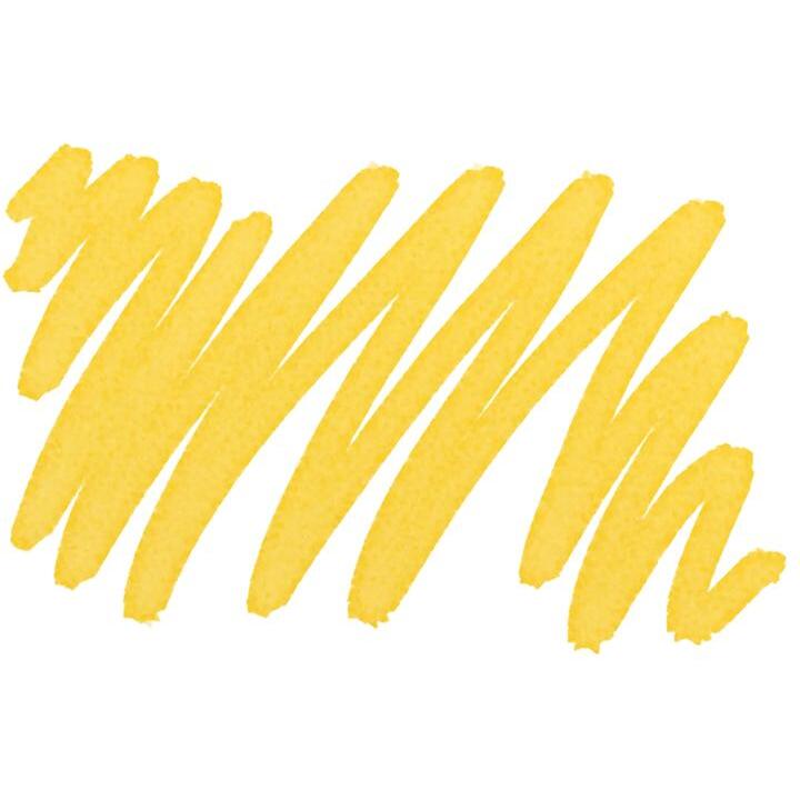 DARWI Marqueur Peinture Textile Opaque Pointe Conique Fine 2mm - Jaune