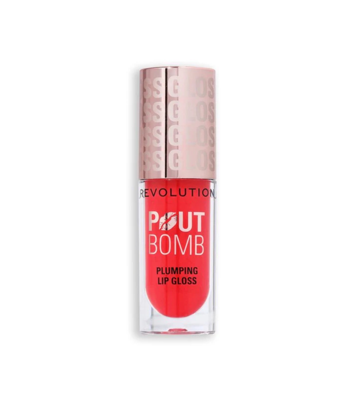 Revolution - Brilho labial volumizante Pout Bomb - Cherry Sheer Red