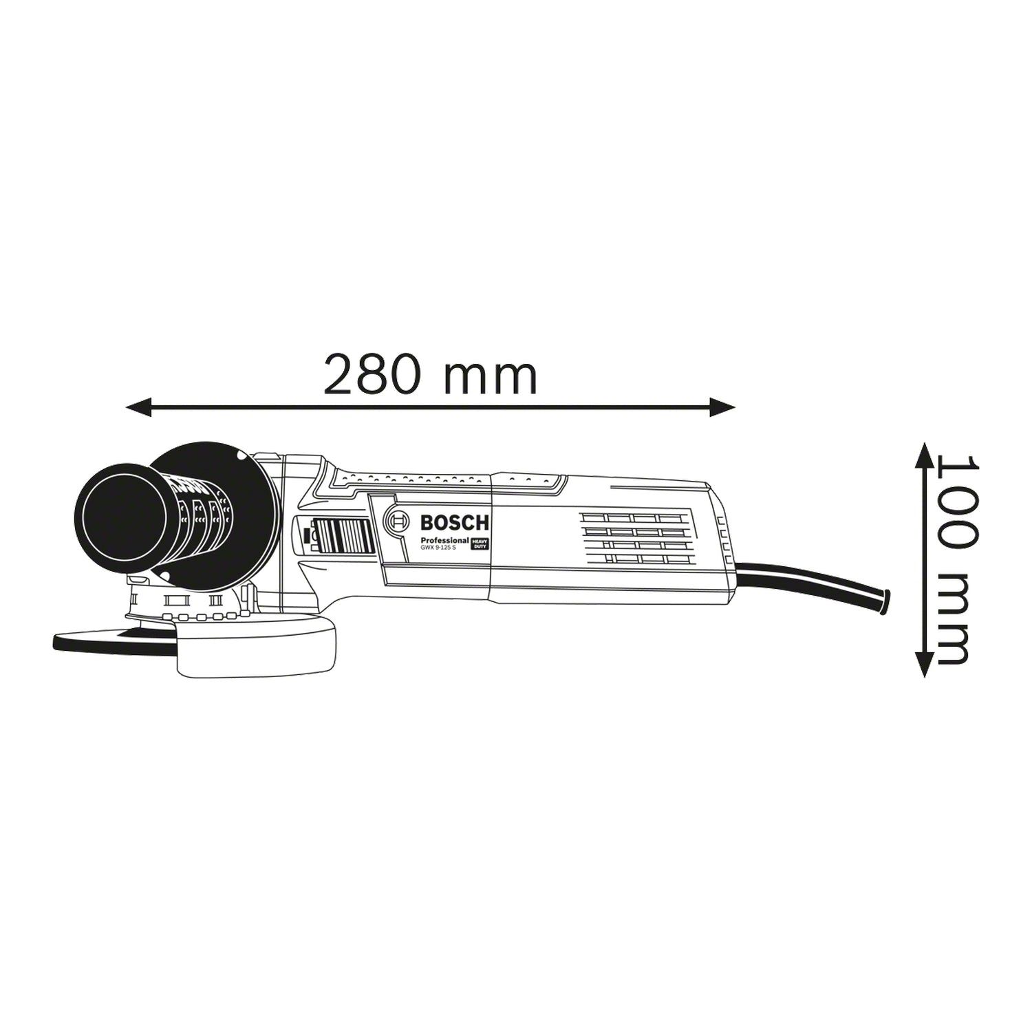 Bosch Professional GWX 750-125 Haakse Slijper X-Lock 750W - 06017C9100