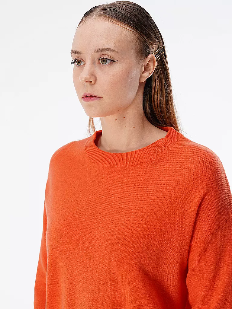 LES TRICOTS DE LEA Kaschmir Pullover orange