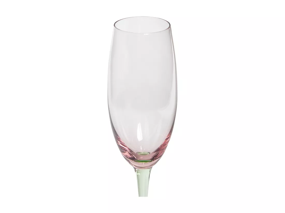 Lot de 4 flûtes à champagne DIOPSIDE 200 ml Rose