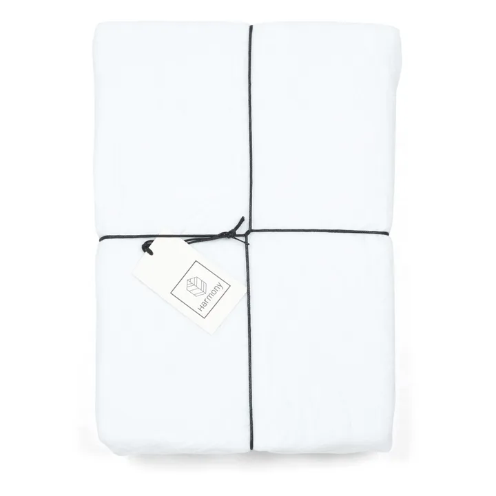 Haomy Drap-housse Dili en voile de coton | Blanc
