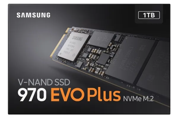 Samsung 970 EVO Plus MZ-V7S1T0BW - SSD - krypteret - 1 TB - intern - M.2 2280 - PCIe 3.0 x4 (NVMe) - buffer: 1 GB - 256-bit AES - TCG Opal Encryption