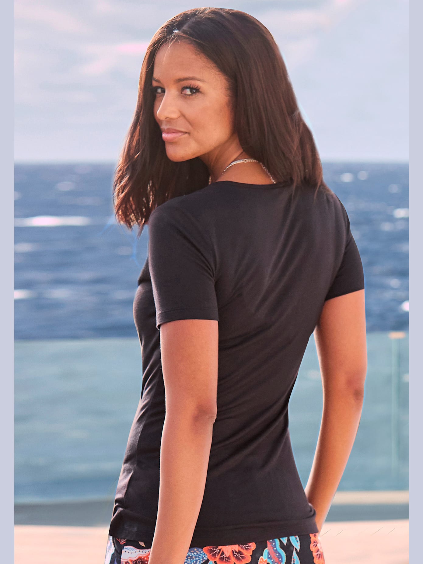 T-shirt look superposé tendance