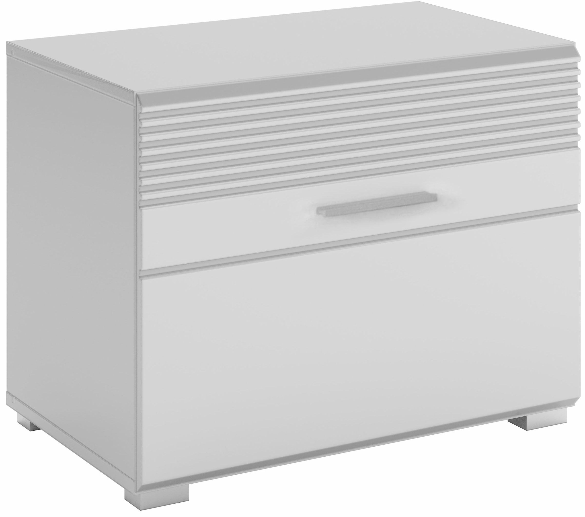 INOSIGN Sitzbank »Malmö, Breite 60 cm, 1 Tür, 2 Fächer, hochwertige MDF Front« Rillenfräsung, Bank, Schuhbank, Garderobenbank, Dielenbank