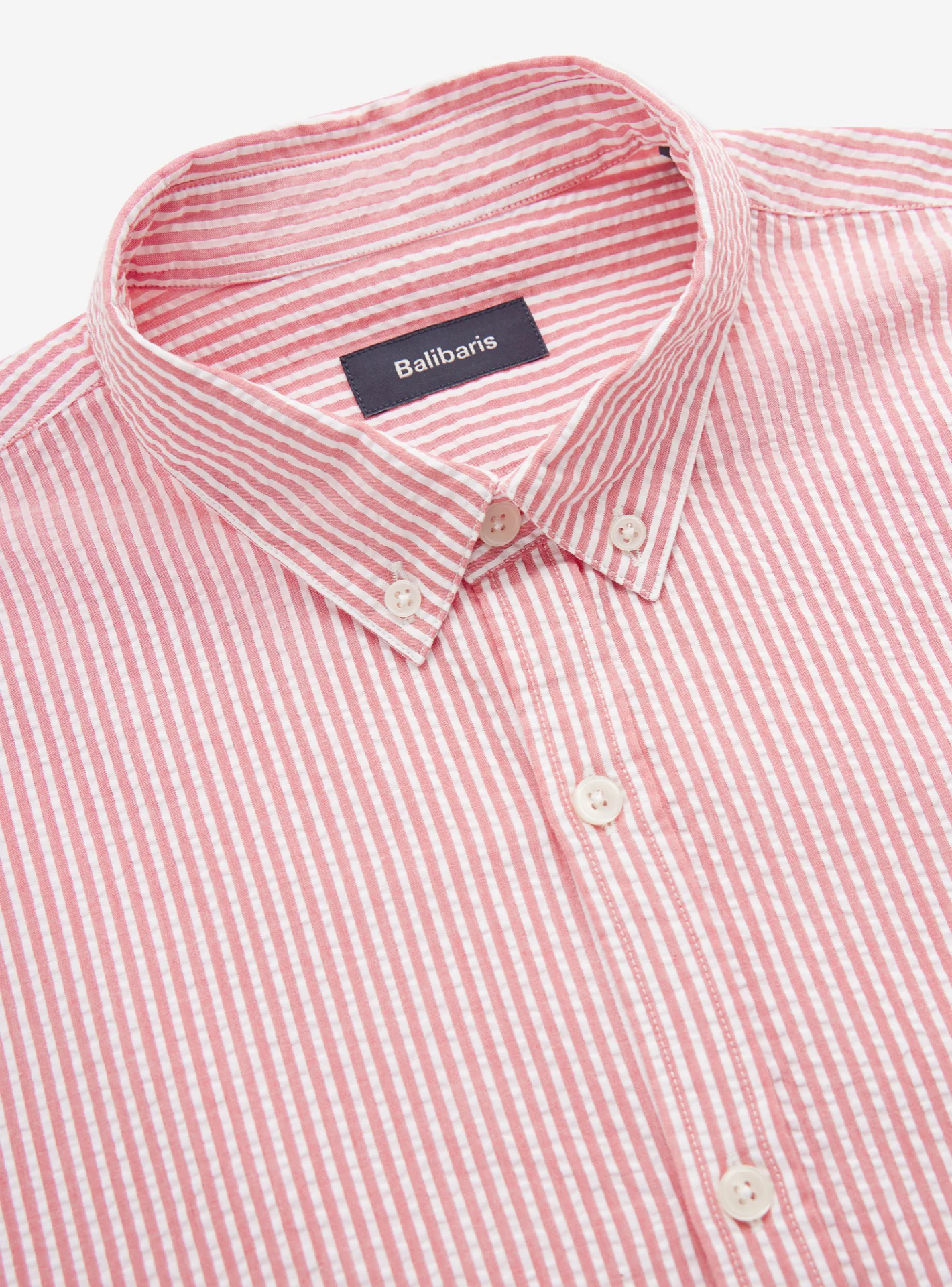 Chemise College Seersucker Colorado Rayée