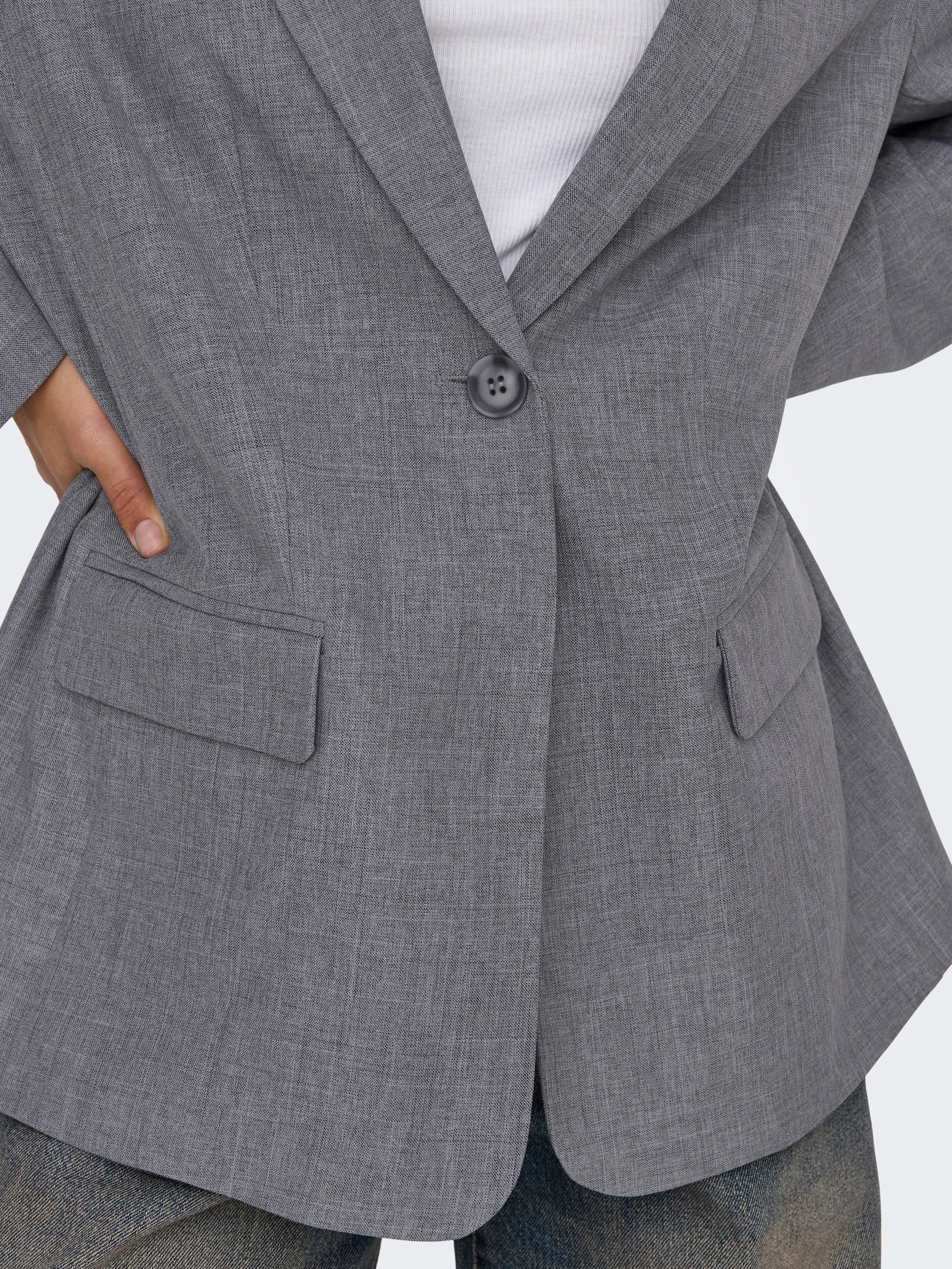ONLLINDA Blazer Medium Grey Melange