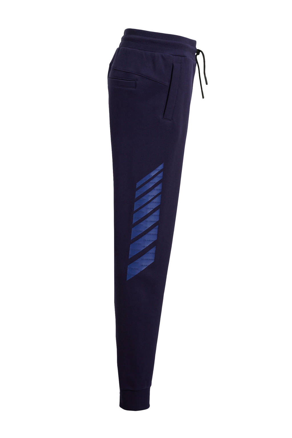 Me & My Monkey joggingbroek Rachid met printopdruk donkerblauw