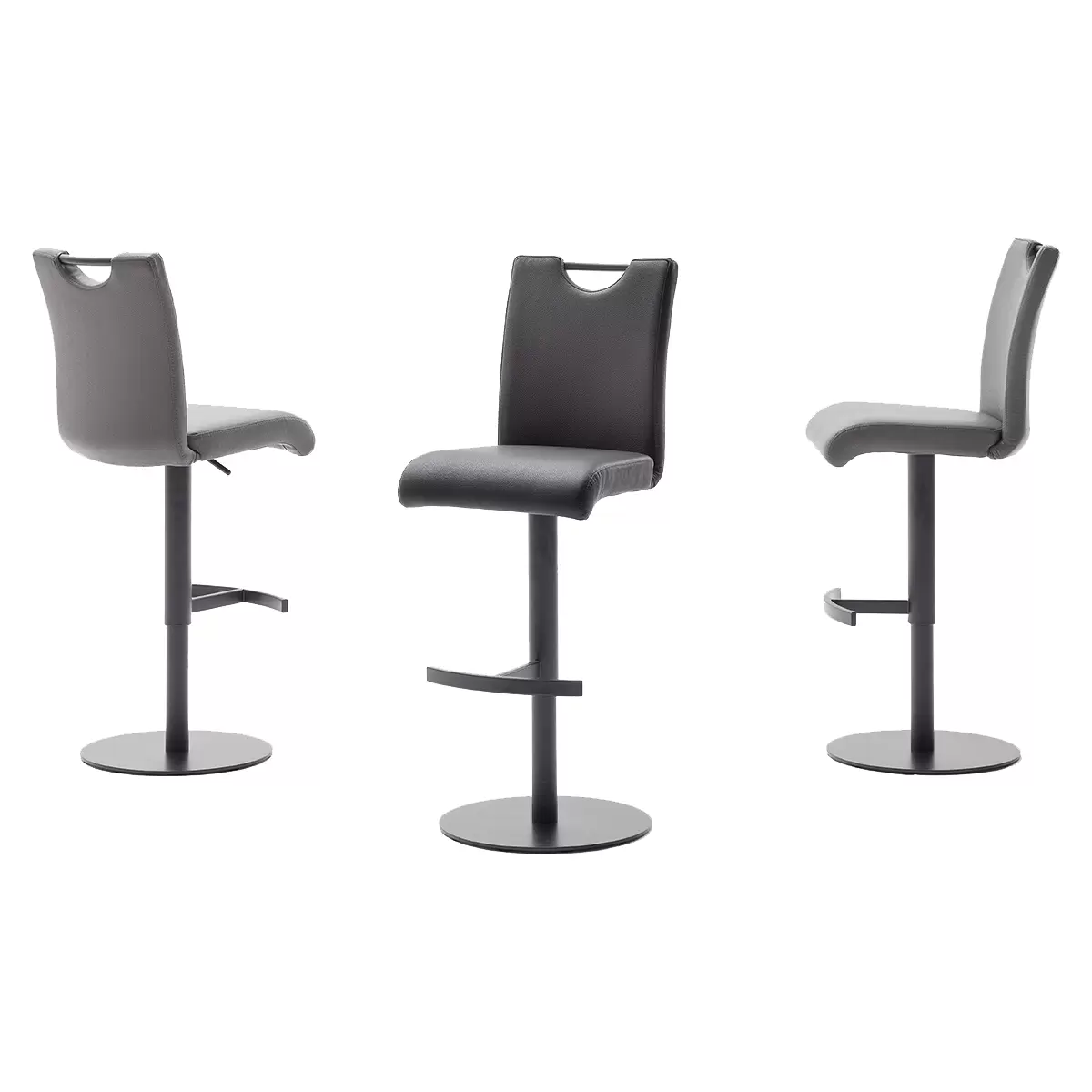 Barhocker Alesi grau,schwarz