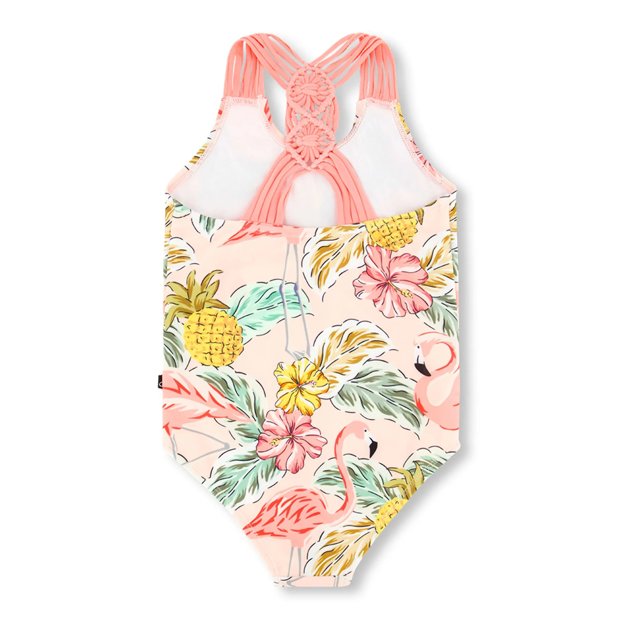 Deux par Deux Maillot UV Une Pièce Flamant Rose 2-6ans