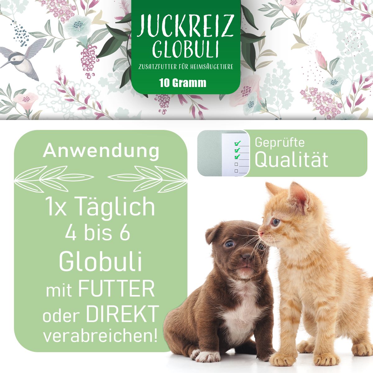 Nature Animal® | Juckreiz Kügelchen für Hund und Katze