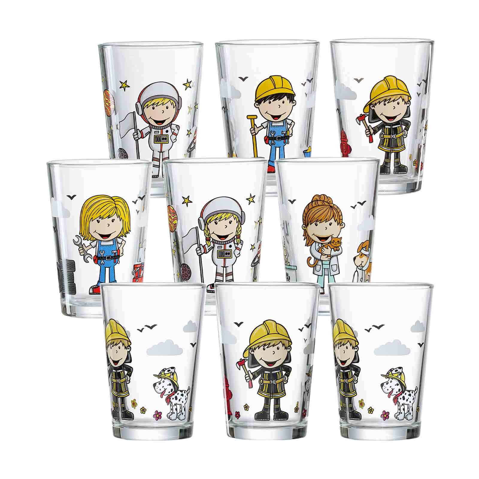 Ritzenhoff & Breker Kindergläser Berufe 205 ml 9er Set