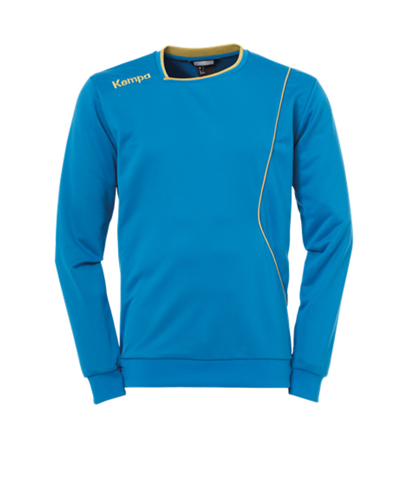 Kempa Curve Training Sweatshirt Kids Blau Gold F03