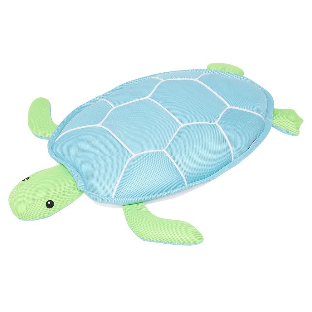 Tortue à chevaucher microbille bleu et vert