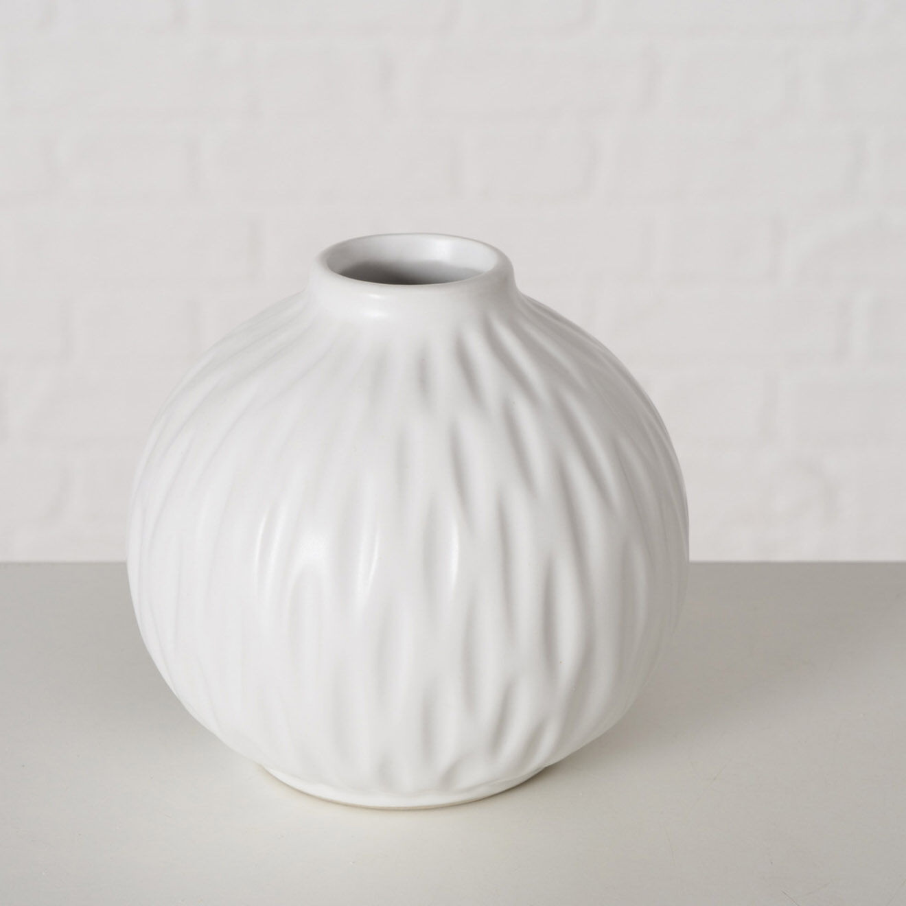 Boltze 4 Vases en Porcelaine Zalina blancs