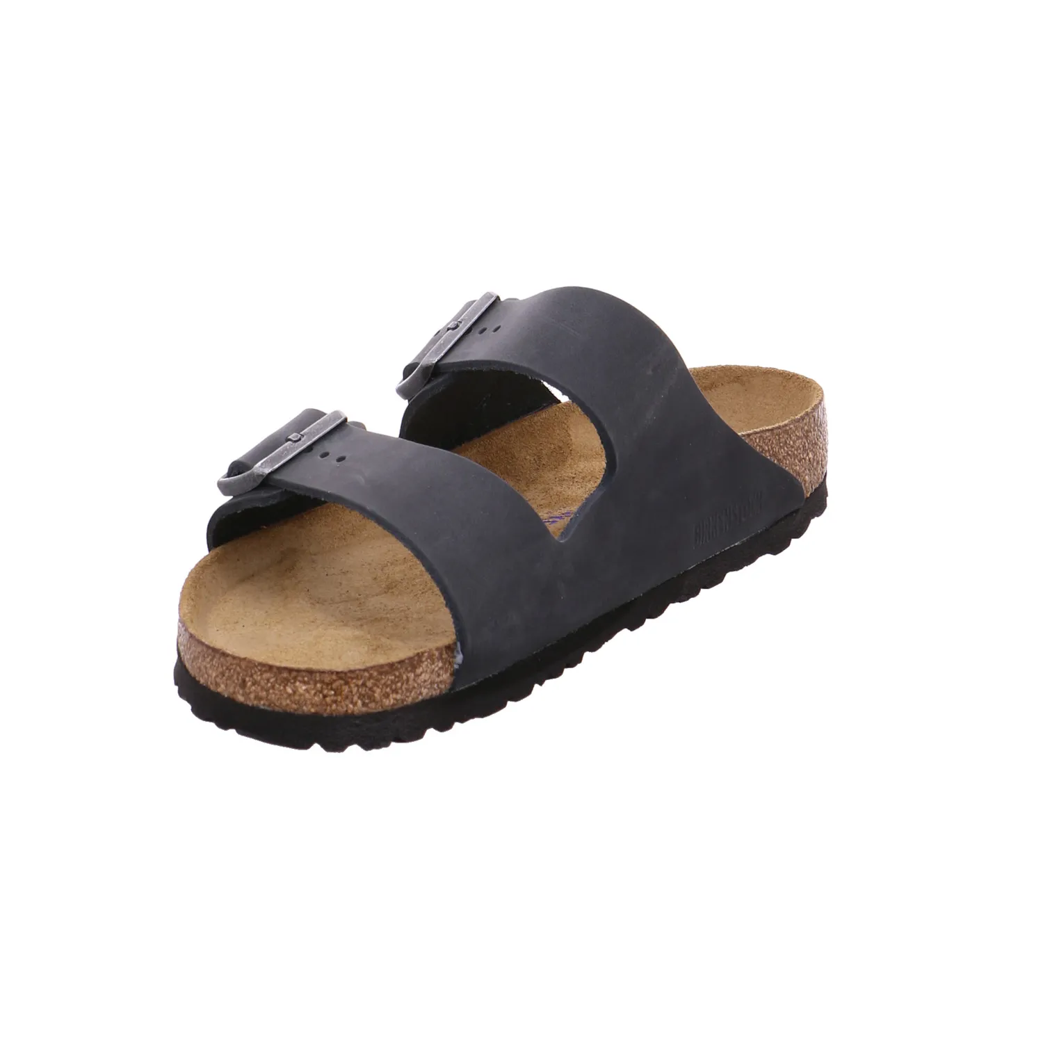 BIRKENSTOCK Bio-Mûles Schwarz Leder