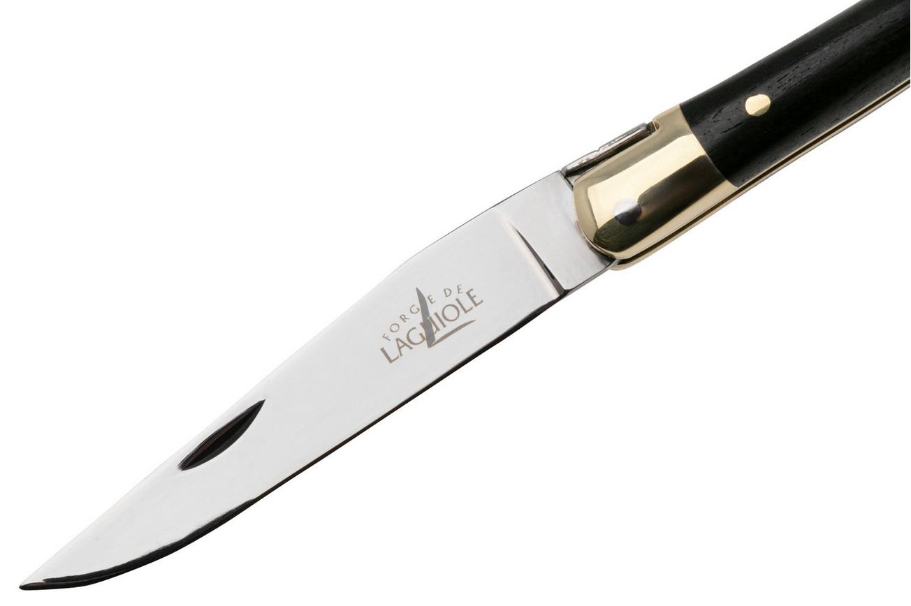 Forge de Laguiole LA127EB Ebony Wood, gepolijst, Laguiole zakmes, 7 cm