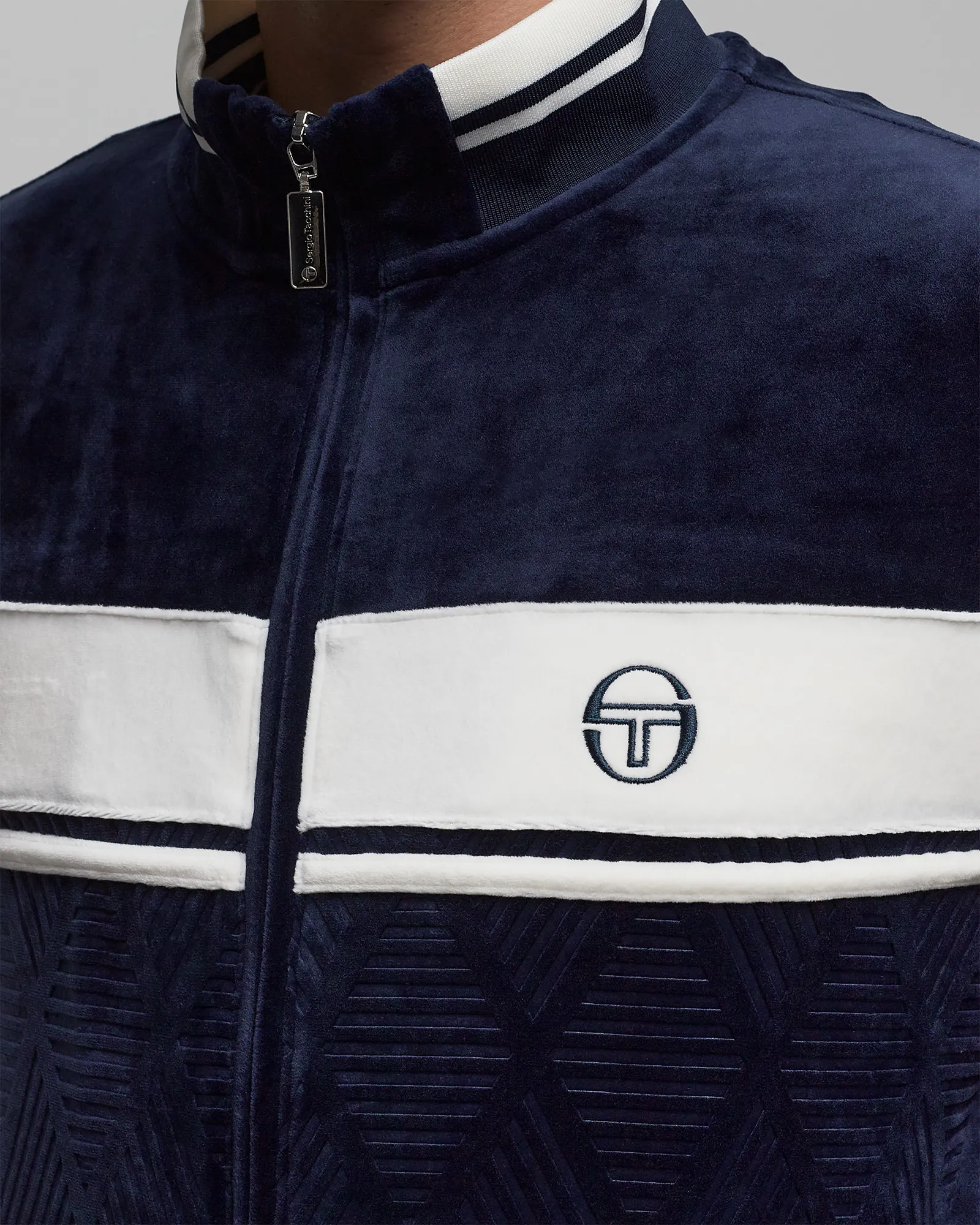 Sergio Tacchini DEBOSSED DAMARINDO VELOUR TRACKSUIT