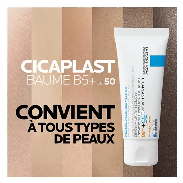 Bálsamo Reparador Suavizante Cicaplast Baume B5+ FPS 50 da La Roche-Posay 40ml