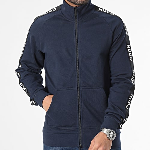 Veste Zippée A Bandes Sporty Logo 50496985 Bleu Marine