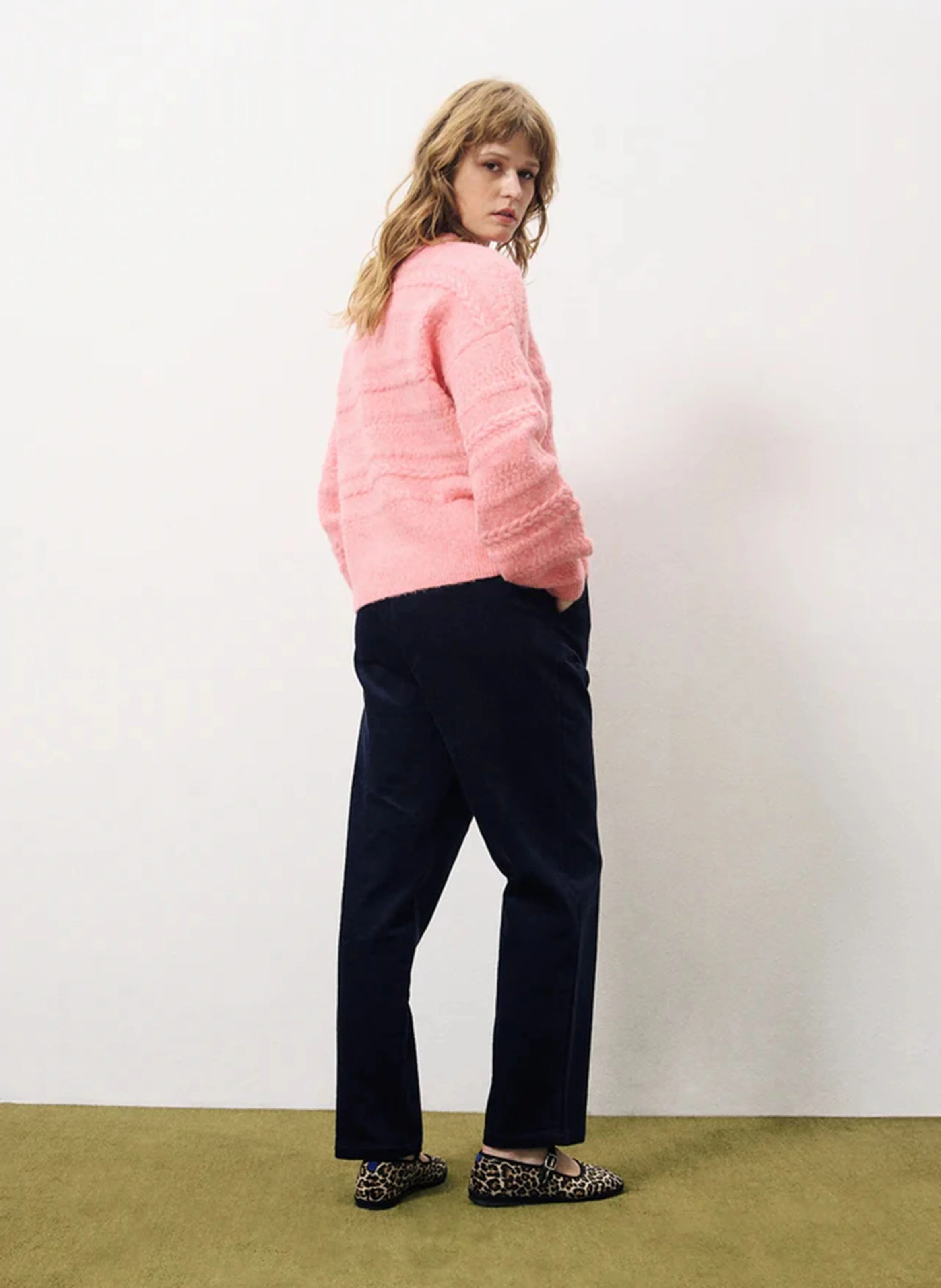 LUKA - Pull col rond | Rose