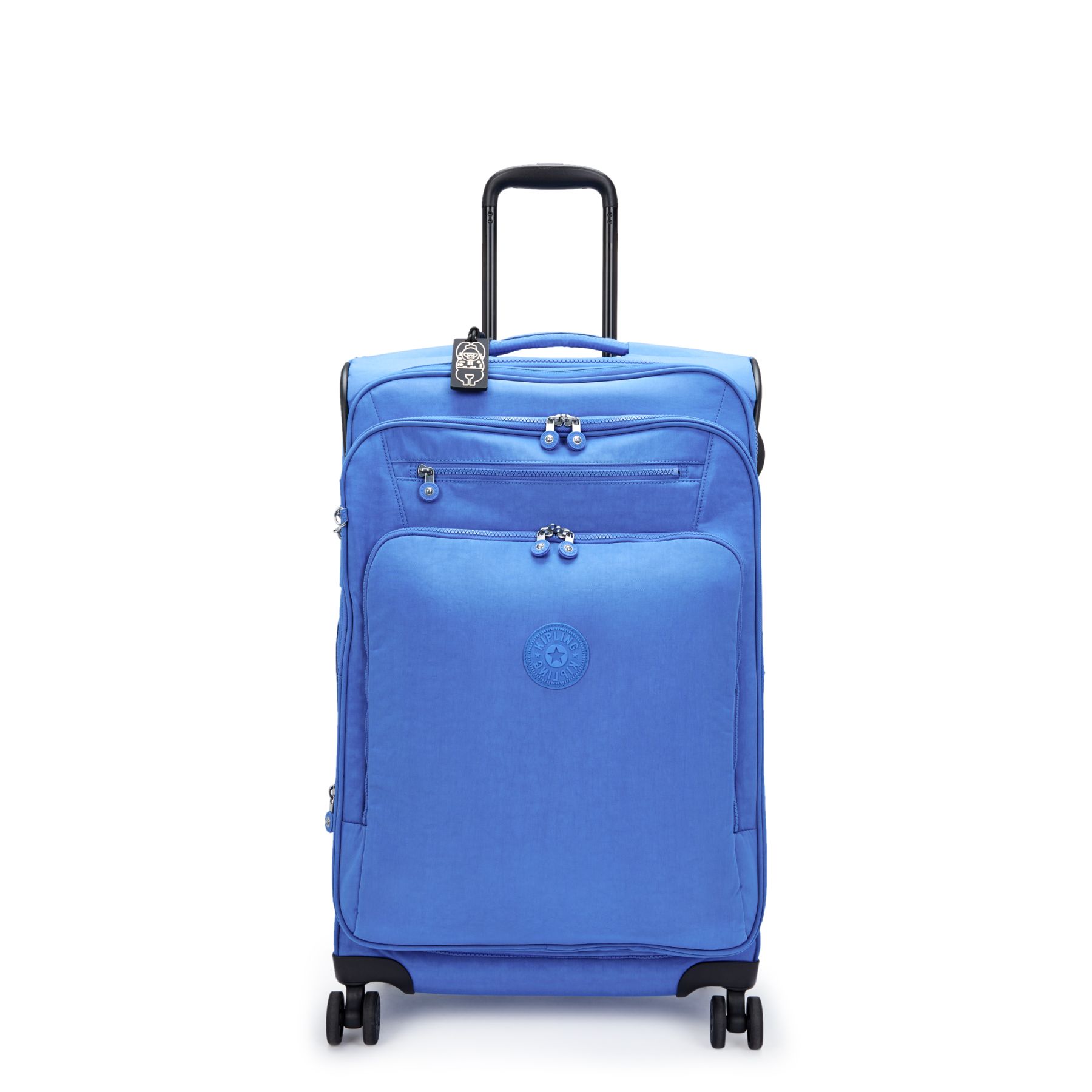 NEW YOURI SPIN M Valise Extensible à Roulettes de Taille Moyenne avec Poignée Télescopique - Havana Blue