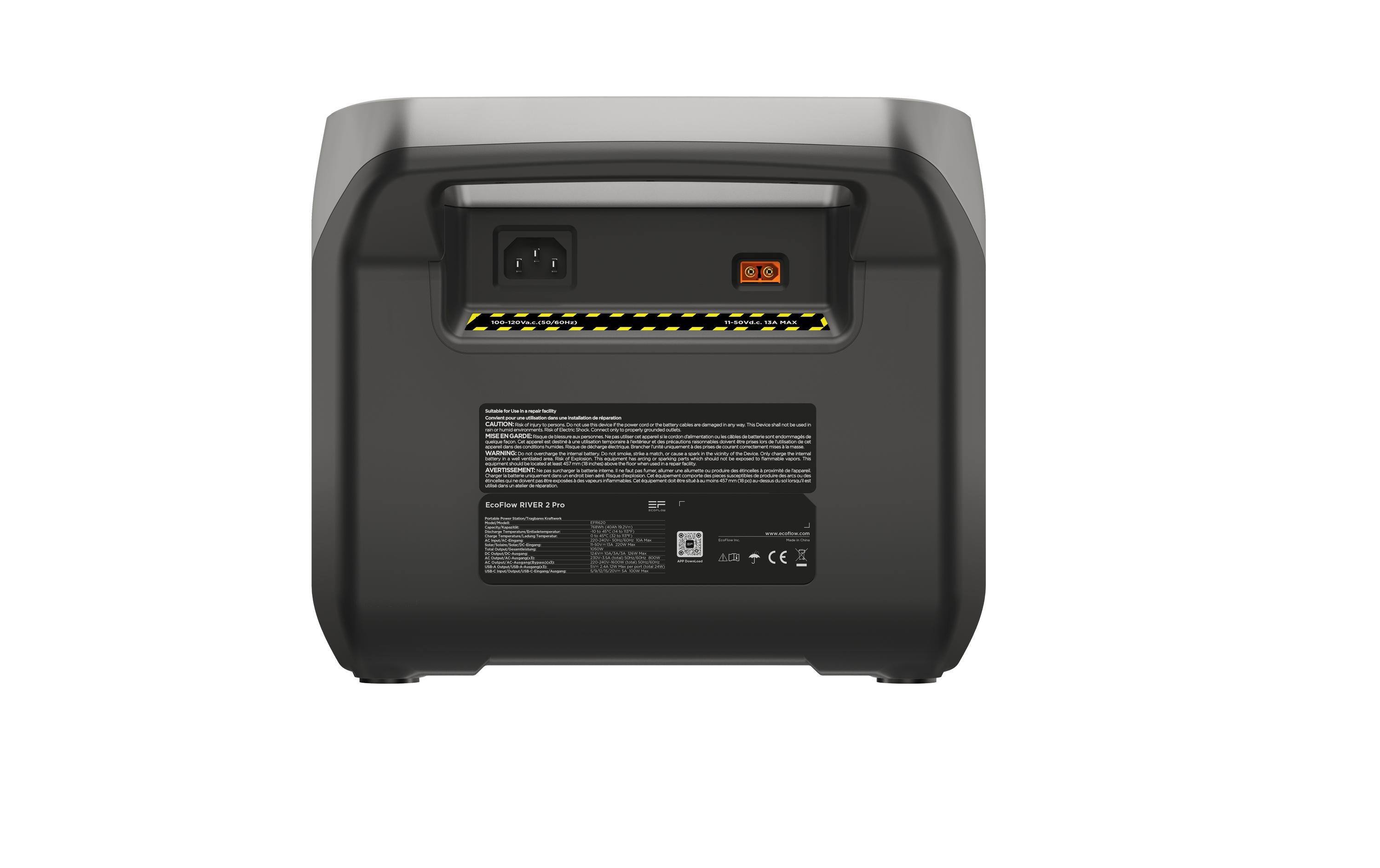 Power Station RIVER 2 Pro 768 Wh<br>Tragbare Power Station mit 230 V AC Steckdose