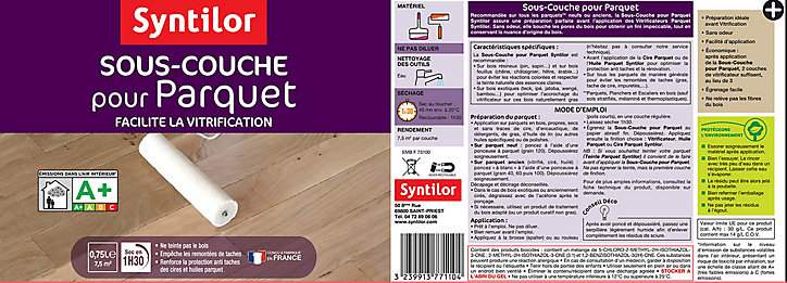 Sous-couche parquet Syntilor Aquaréthane 0,75L