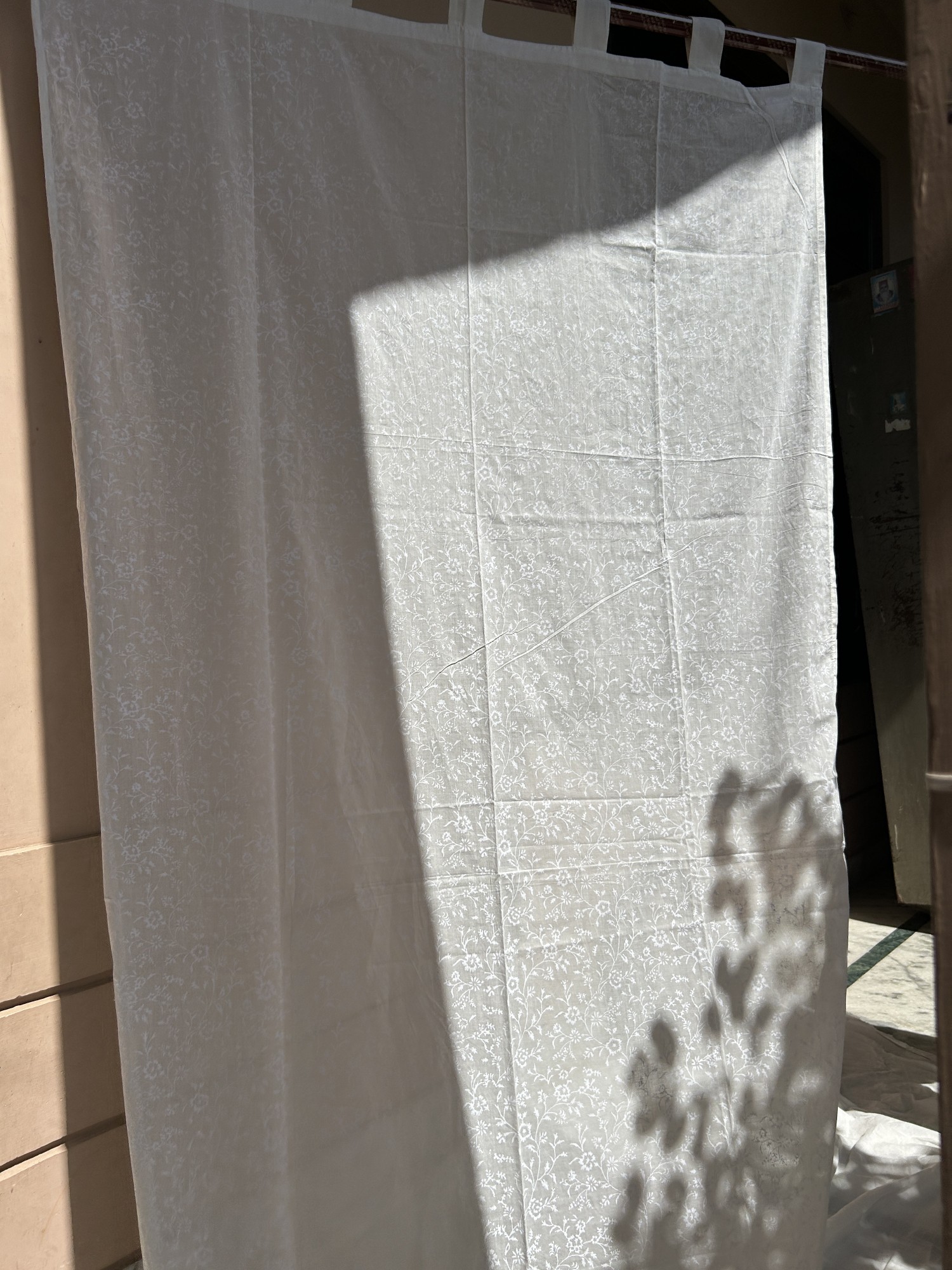 Vorhang aus Voile weiß, H 220 cm, B 110 cm von fischer's lagerhaus