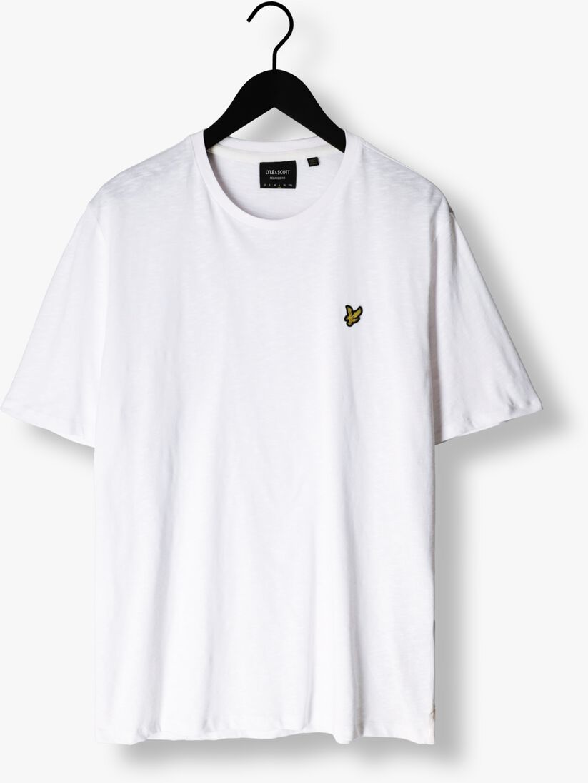 LYLE & SCOTT witte lyle & scott t-shirt slub t-shirt