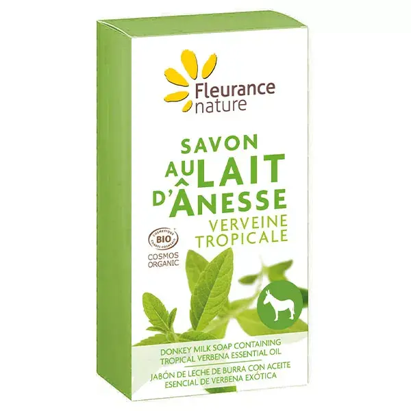 Sabonete orgânico de leite de burra com verbena Fleurance Nature 100g