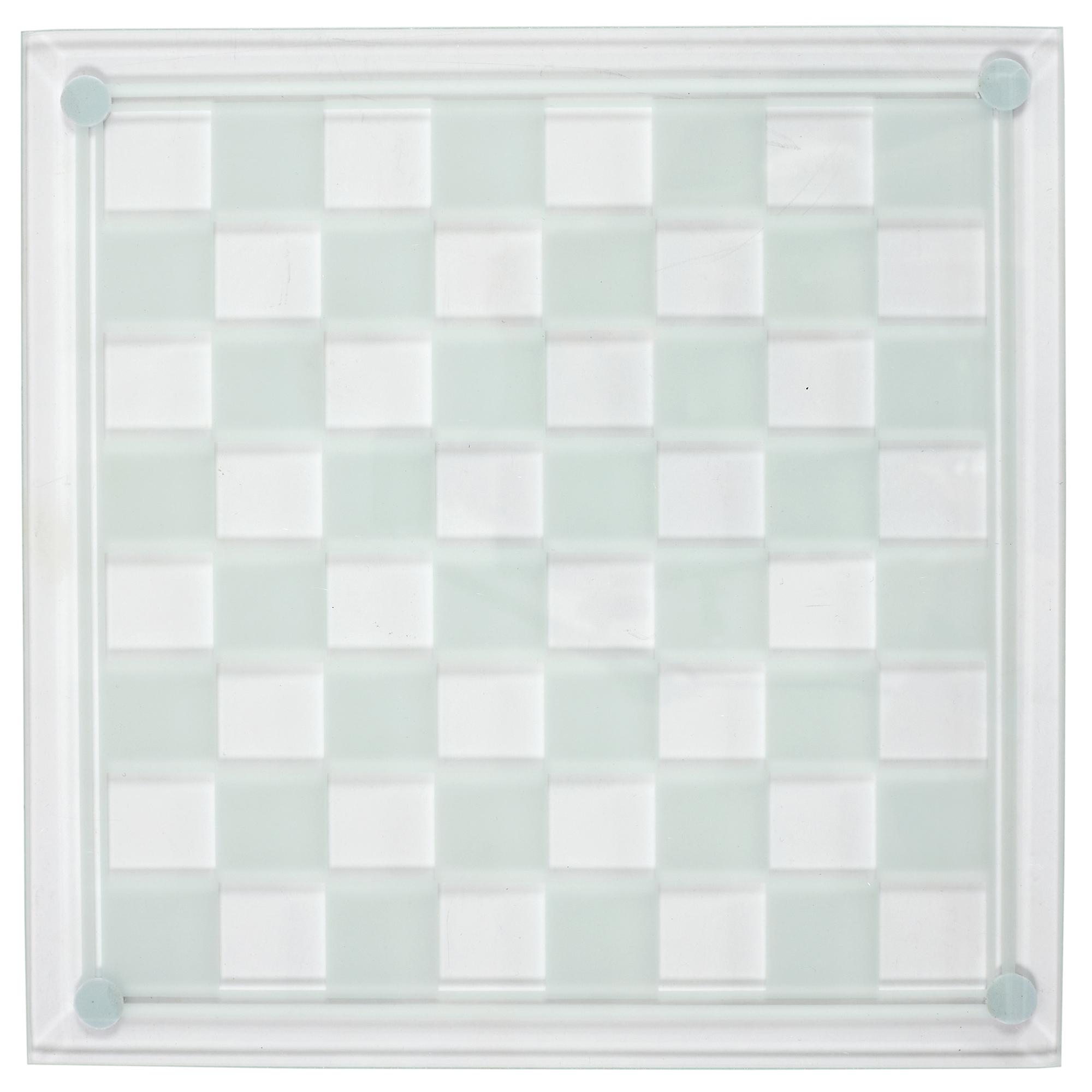 JEU ECHECS VERRE 25X25CM