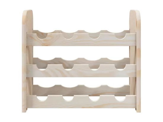 Prolenta Premium - Casier à vin 43x25x37 cm bois de pin massif