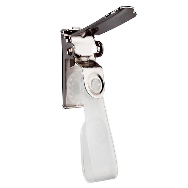 Durable Boîte de 25 clips métal pour badge