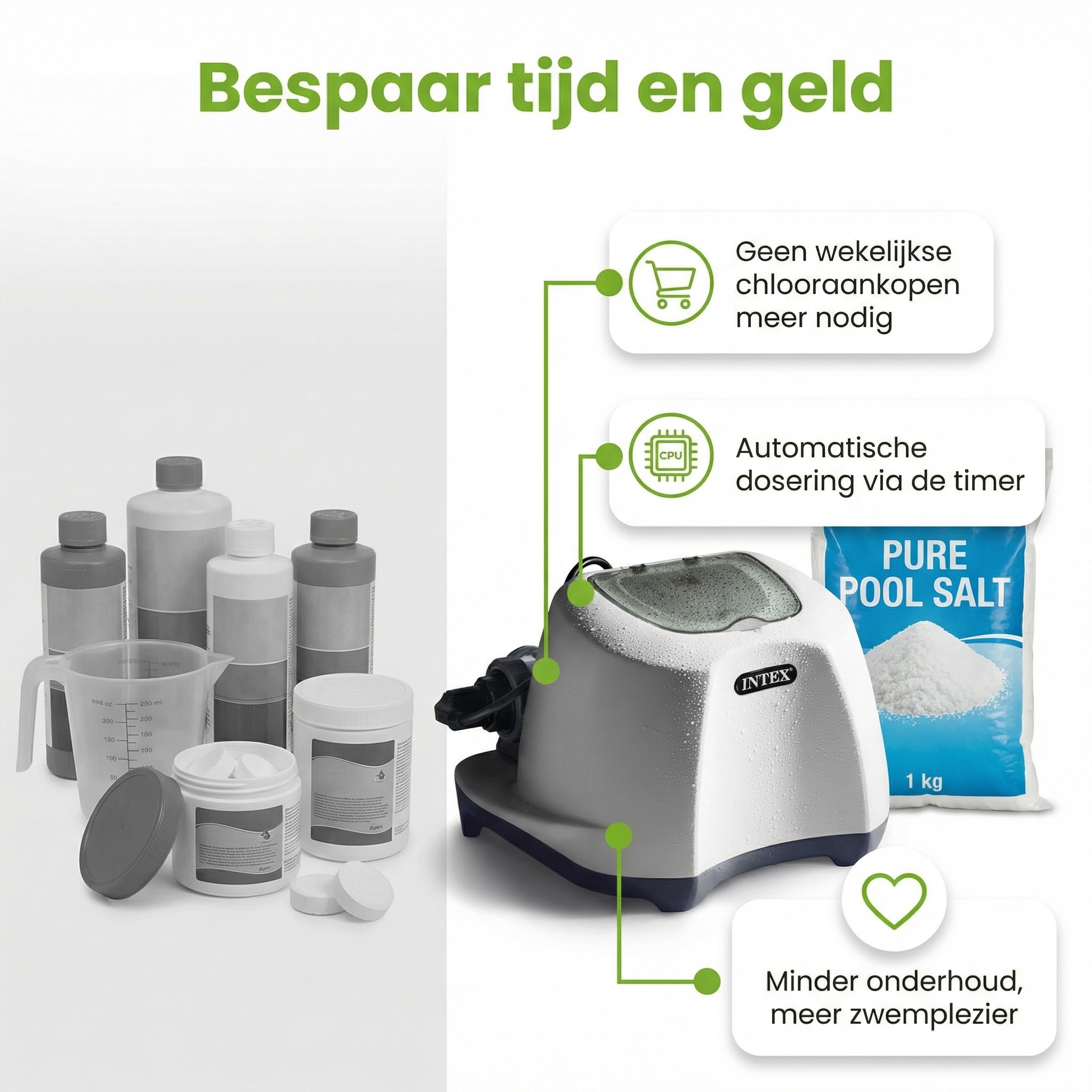 Intex QS500 zoutwatersysteem - 26500 liter