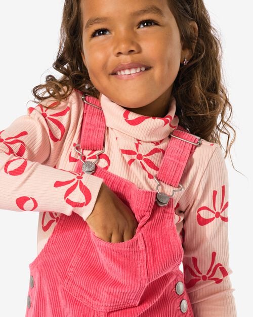 robe enfant velours côtelé  rose