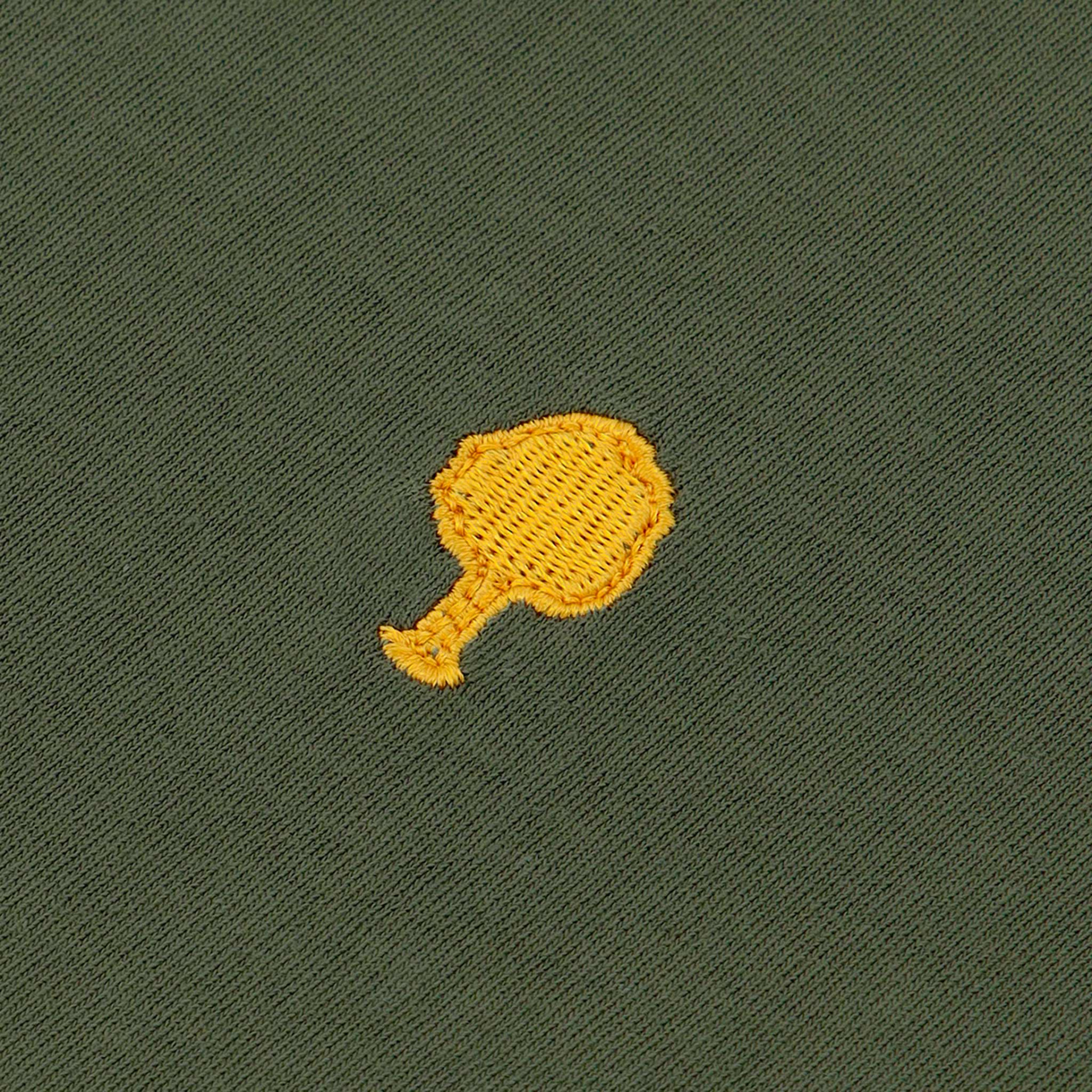 T-shirt col rond kaki coton et coton recyclé - modèle Arcy