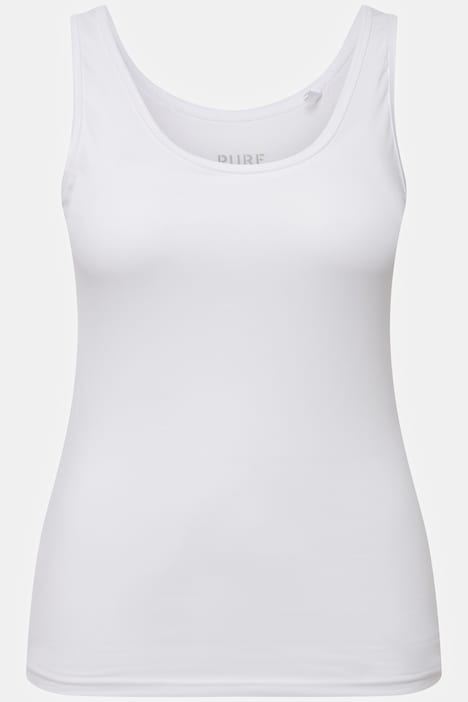 Unterhemd, breite Träger, Slim, Biobaumwolle, ärmellos