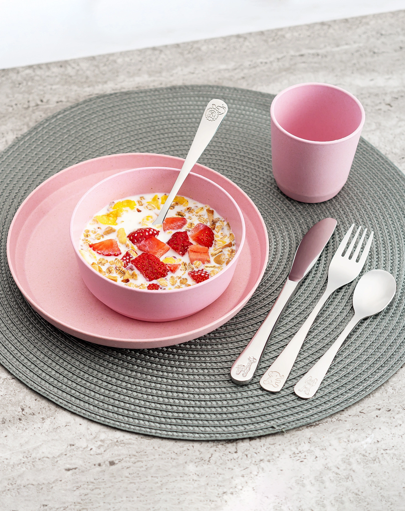 Edelstahl-Besteck GROWING 4-teilig