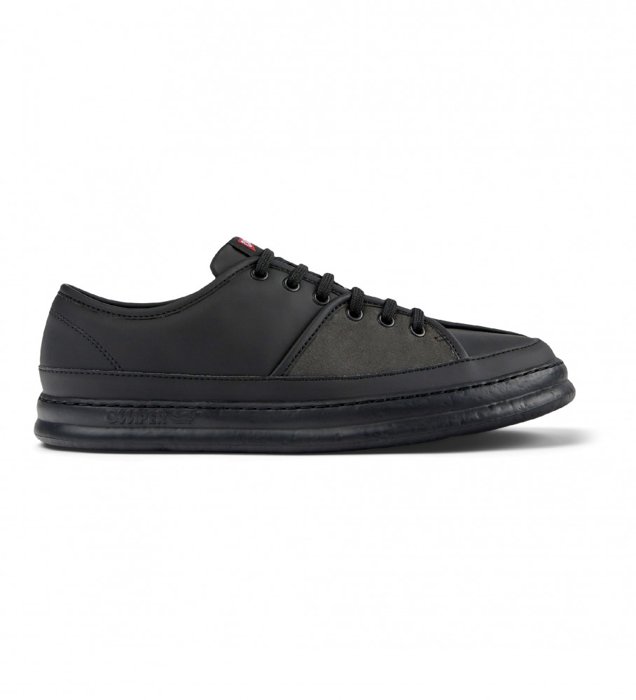Sapatos de couro Camper Black Touring Twins