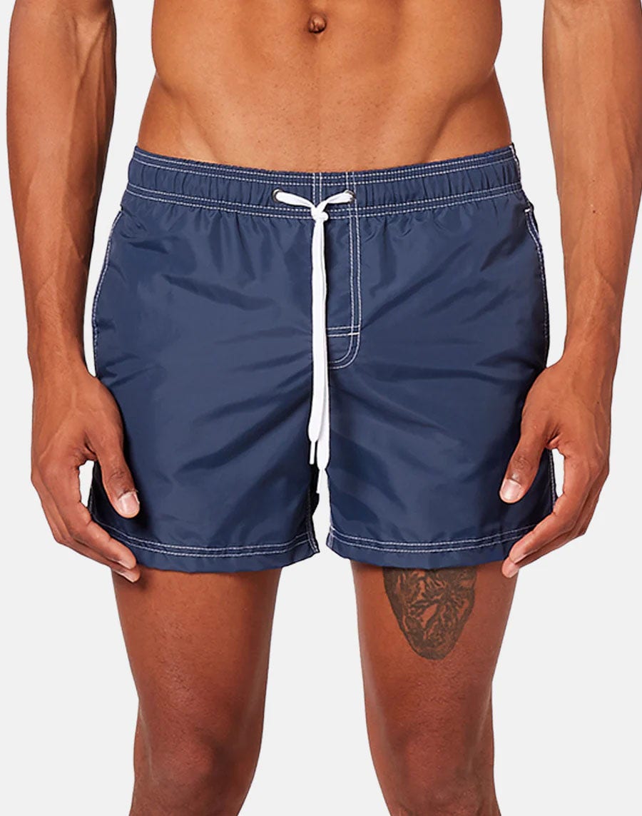 Sundek  Stretch Waist Mid-Length Boardshort