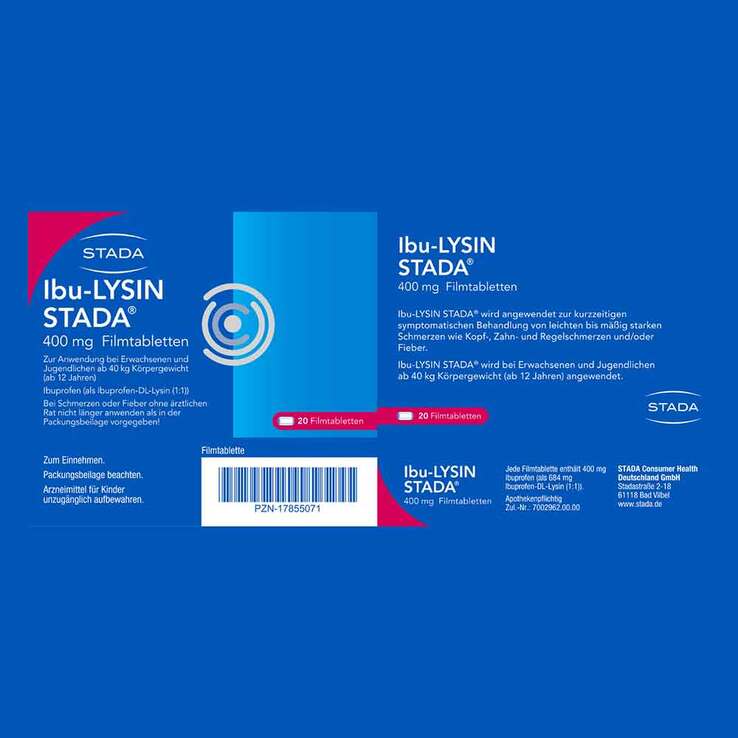 Ibu-LYSIN STADA® 400 mg Filmtabletten, 50 St